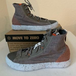 CONVERSE Chuck Taylor 168597 CTAS HI Top Men’s sz 8 charcoal shoes NEW